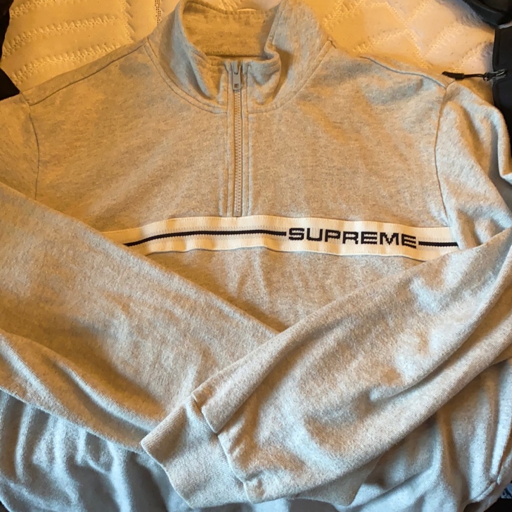 supreme quarter zip